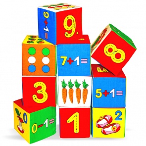 Набор из 10 кубиков - Умная математика (Мякиши, 177 МЯКИШИsim)